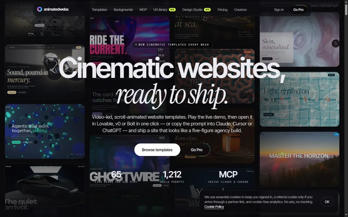 AnimatedWebs website