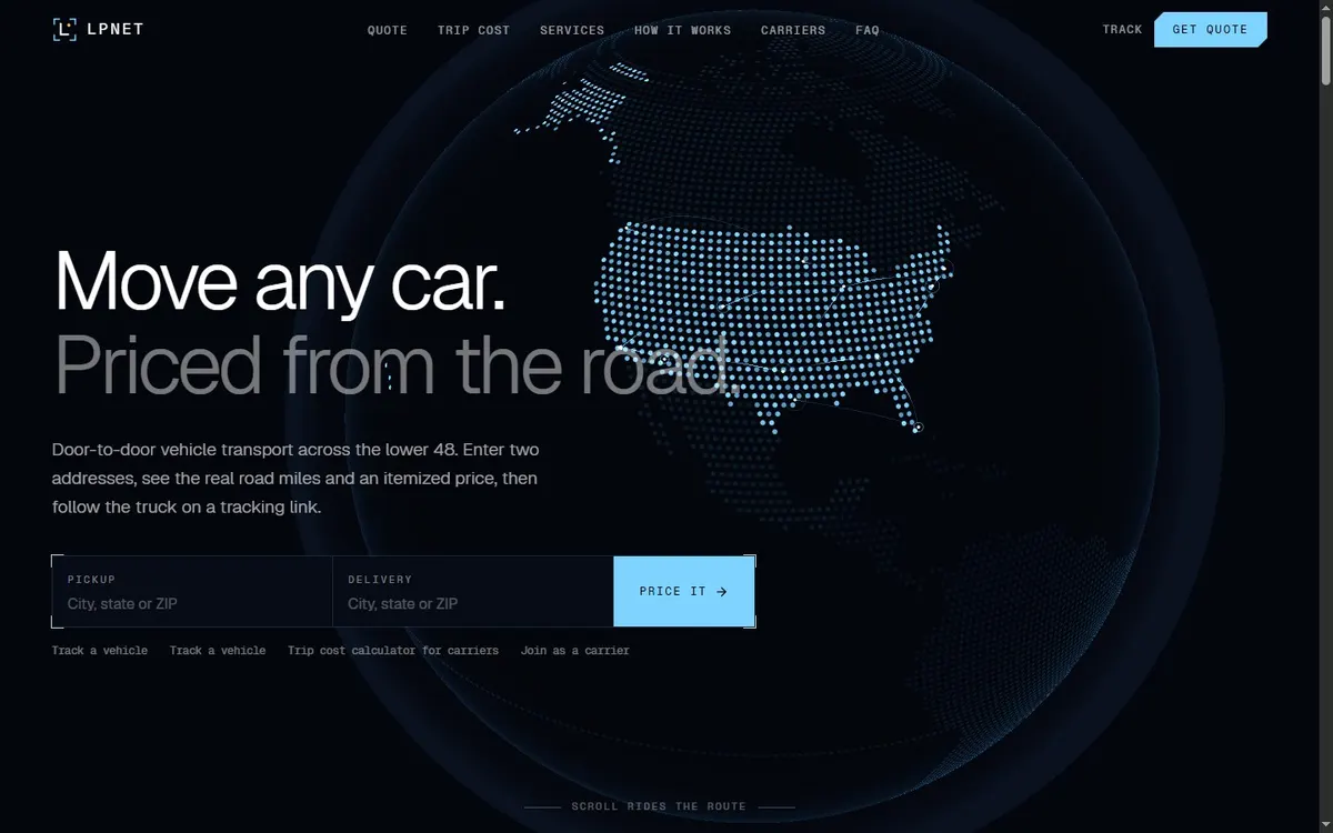LPNET car transport platform